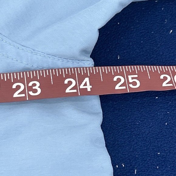 L.L.‎ Bean Shirt Mens L Reg Blue Short Sleeve Button Down Fishing Vented Pockets - Picture 8 of 8